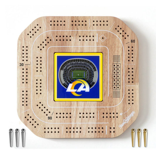 NFL Los Angeles Rams StadiumView Cribbage Game