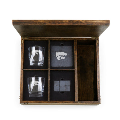 Kansas State Wildcats - Whiskey Box Gift Set