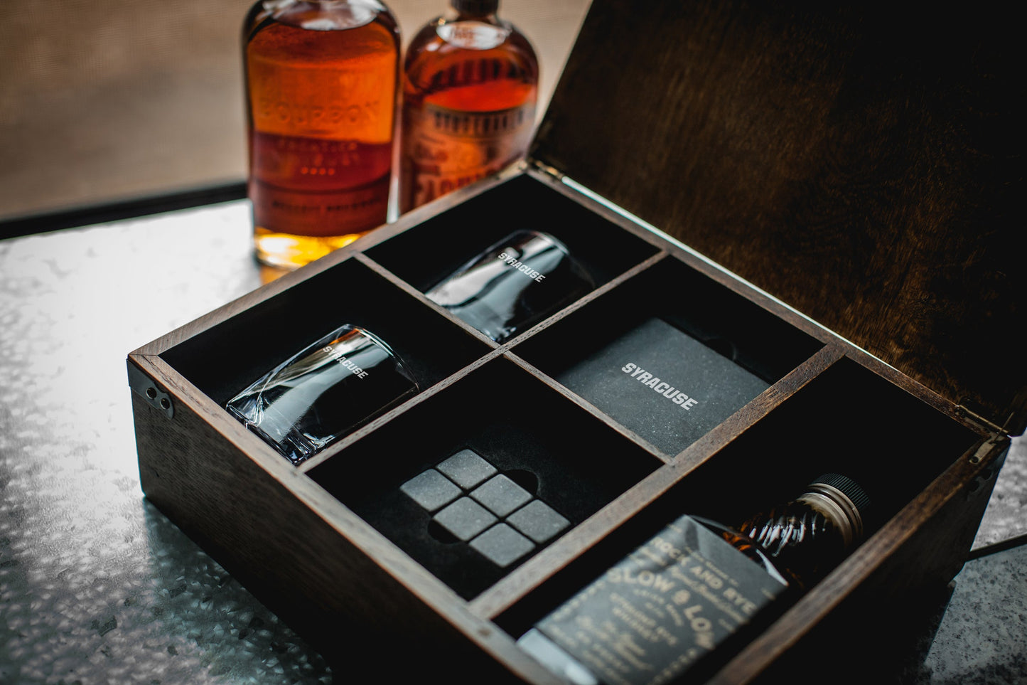 Syracuse Orange - Whiskey Box Gift Set