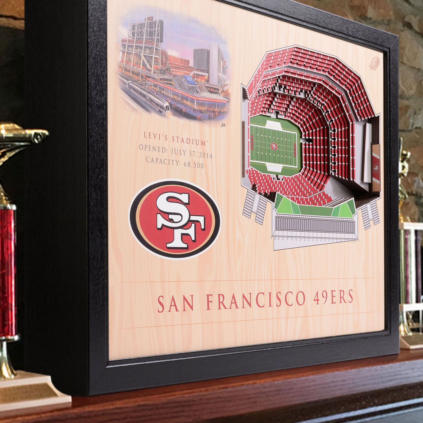 NFL San Francisco 49ers 25-Layer StadiumView Wallart