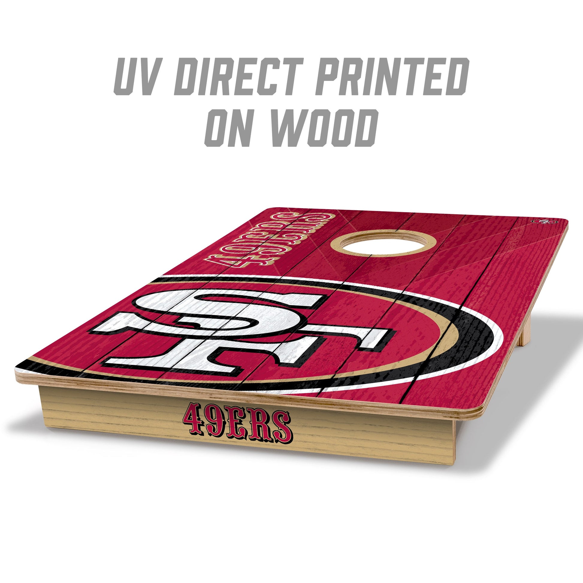 NFL San Francisco 49ers 2' X 3' All-Wood Cornhole Set - Alt 1