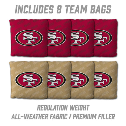 NFL San Francisco 49ers 2' X 3' All-Wood Cornhole Set - Alt 3
