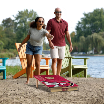 NFL San Francisco 49ers 2' X 3' All-Wood Cornhole Set - Alt 5