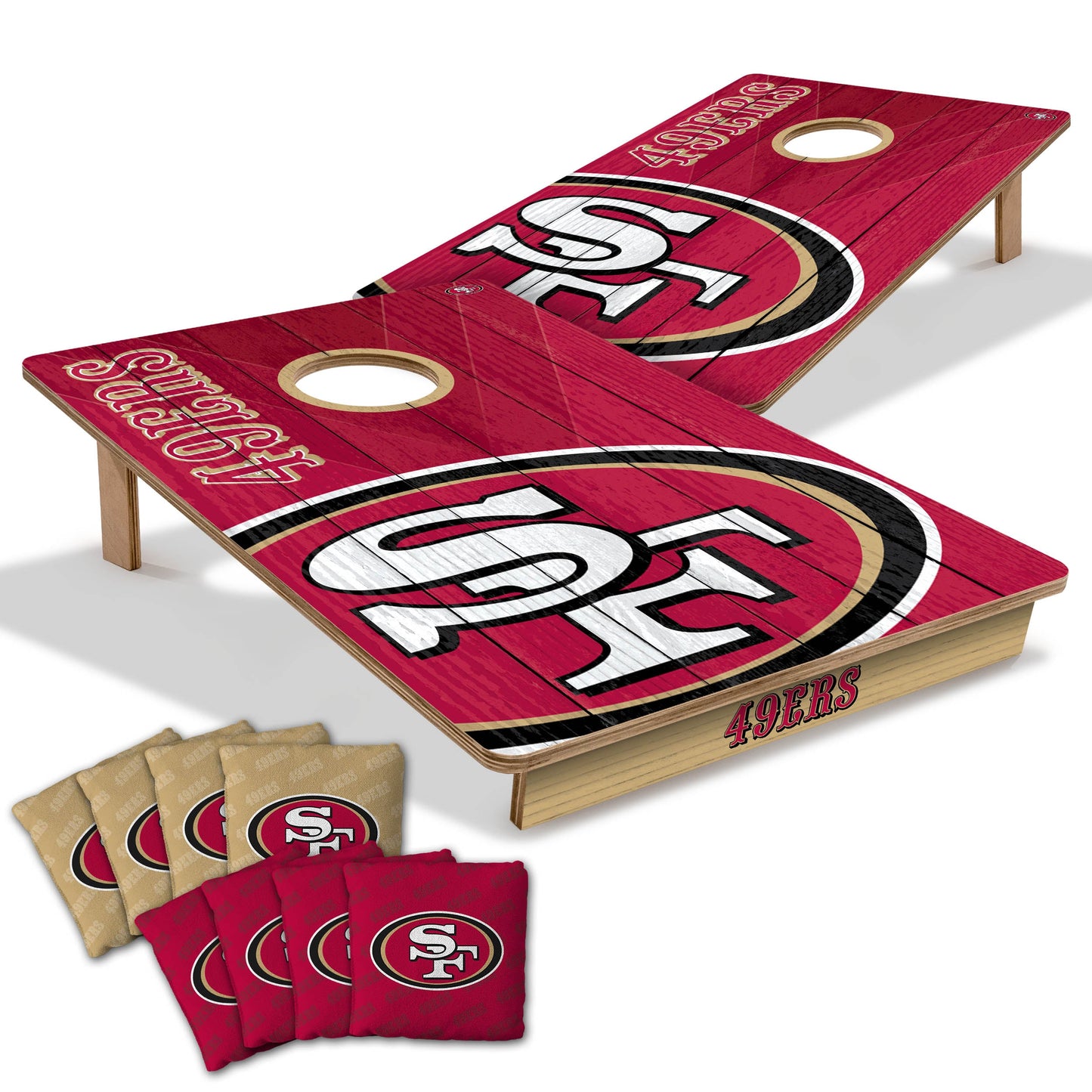 NFL San Francisco 49ers 2' X 3' All-Wood Cornhole Set-main