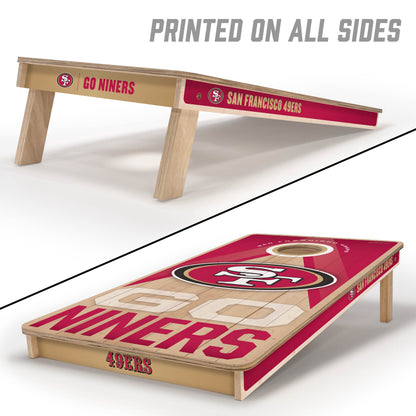 NFL San Francisco 49ers 2' x 4' All-Wood Cornhole Set