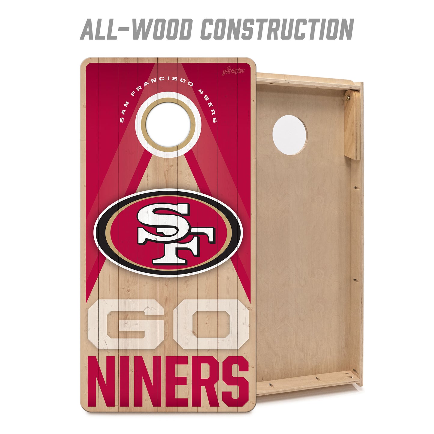 NFL San Francisco 49ers 2' x 4' Slogan Series Cornhole