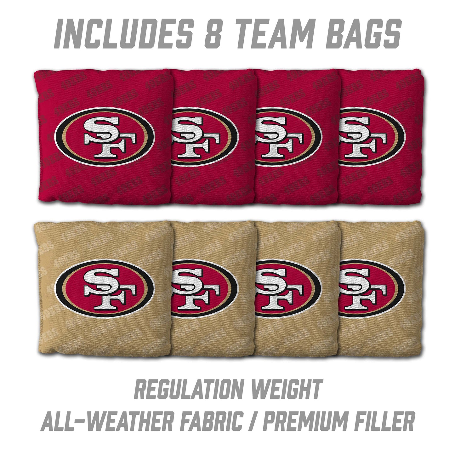 NFL San Francisco 49ers 2' x 4' All-Wood Cornhole Set