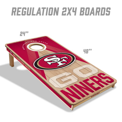 NFL San Francisco 49ers 2' x 4' Slogan Series Cornhole