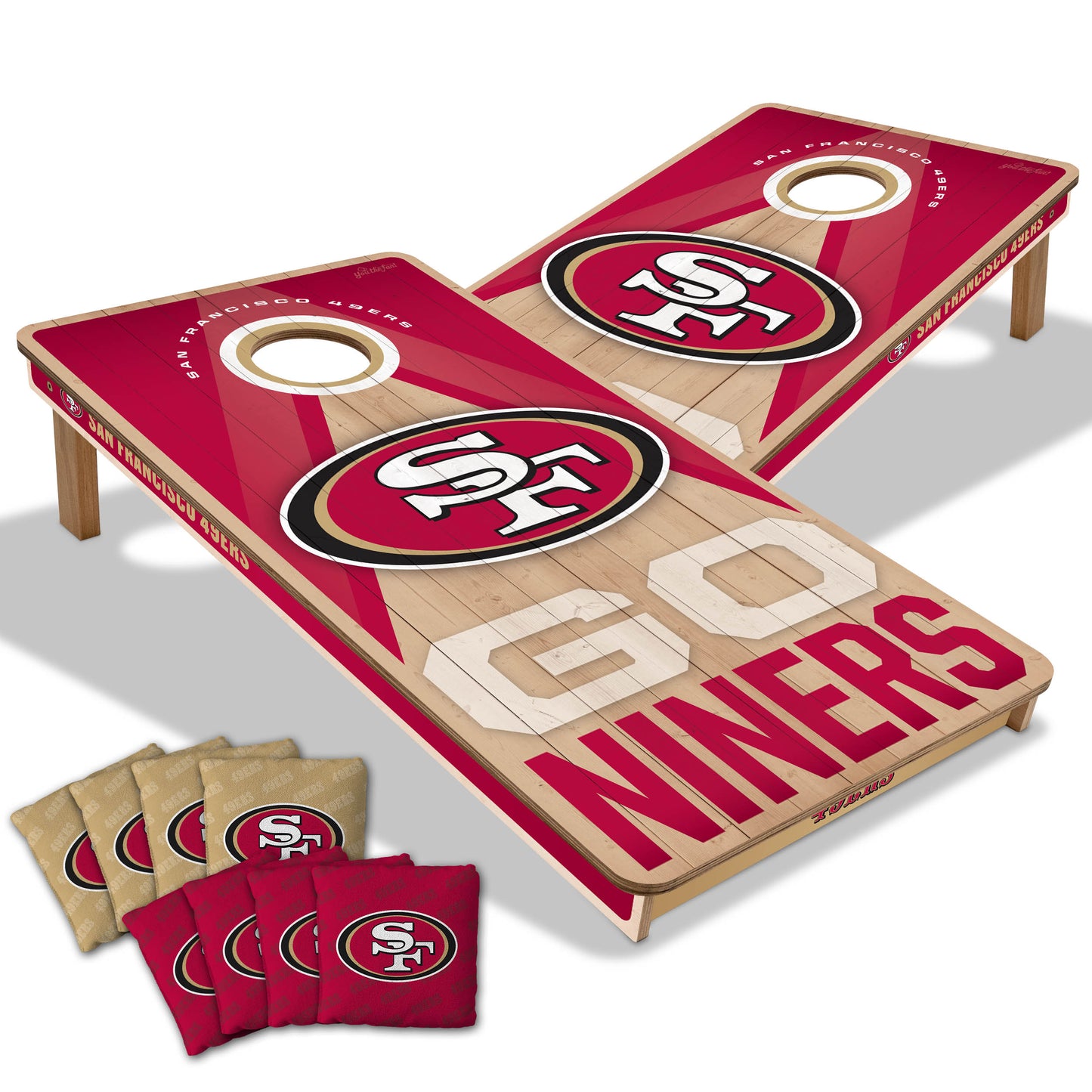 NFL San Francisco 49ers 2' x 4' All-Wood Cornhole Set