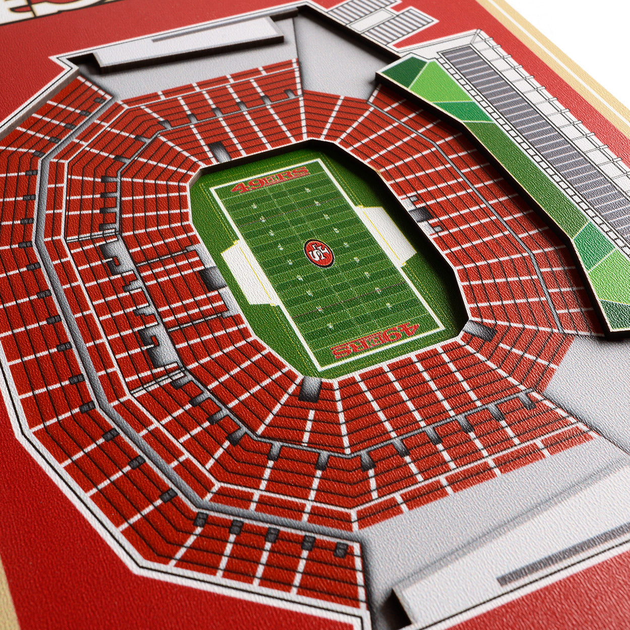 NFL San Francisco 49ers 3D Stadium Banner 8' X 32'