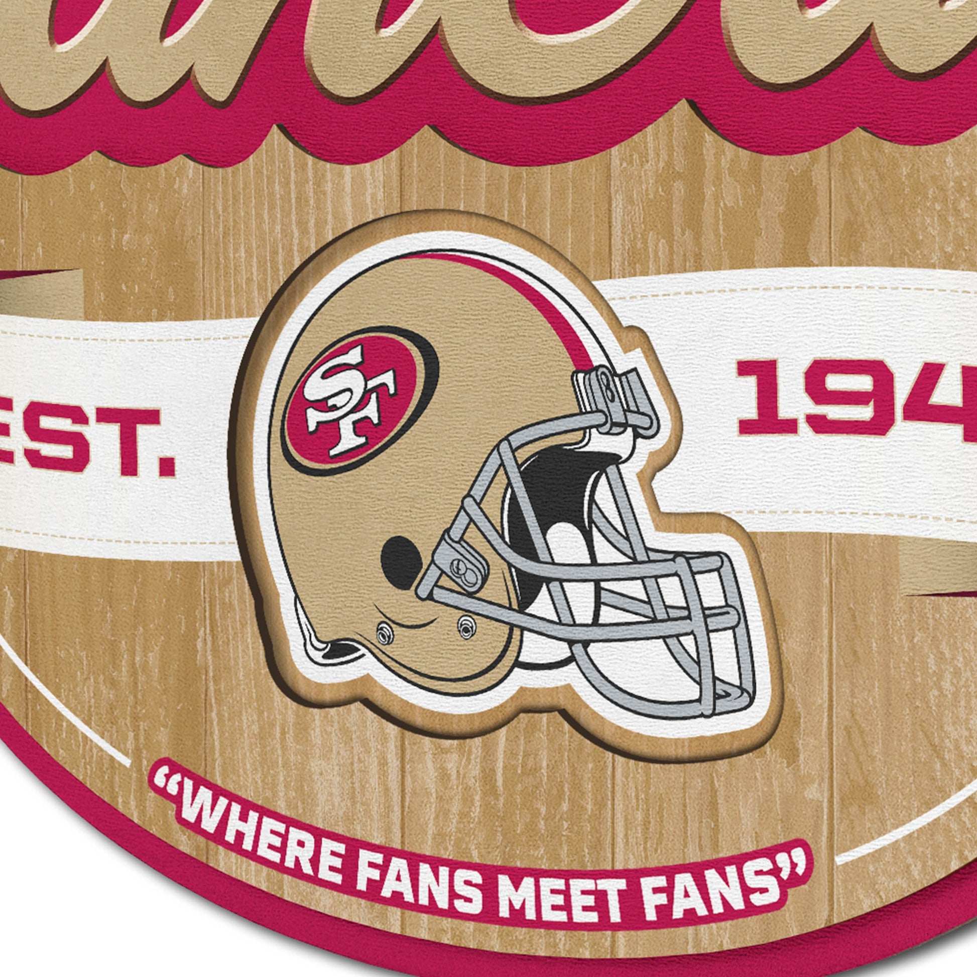 San Francisco 49ers Fan Cave Wall Art Alt 3