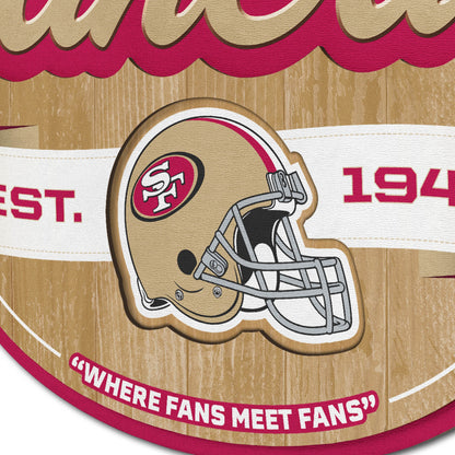 San Francisco 49ers Fan Cave Wall Art Alt 3