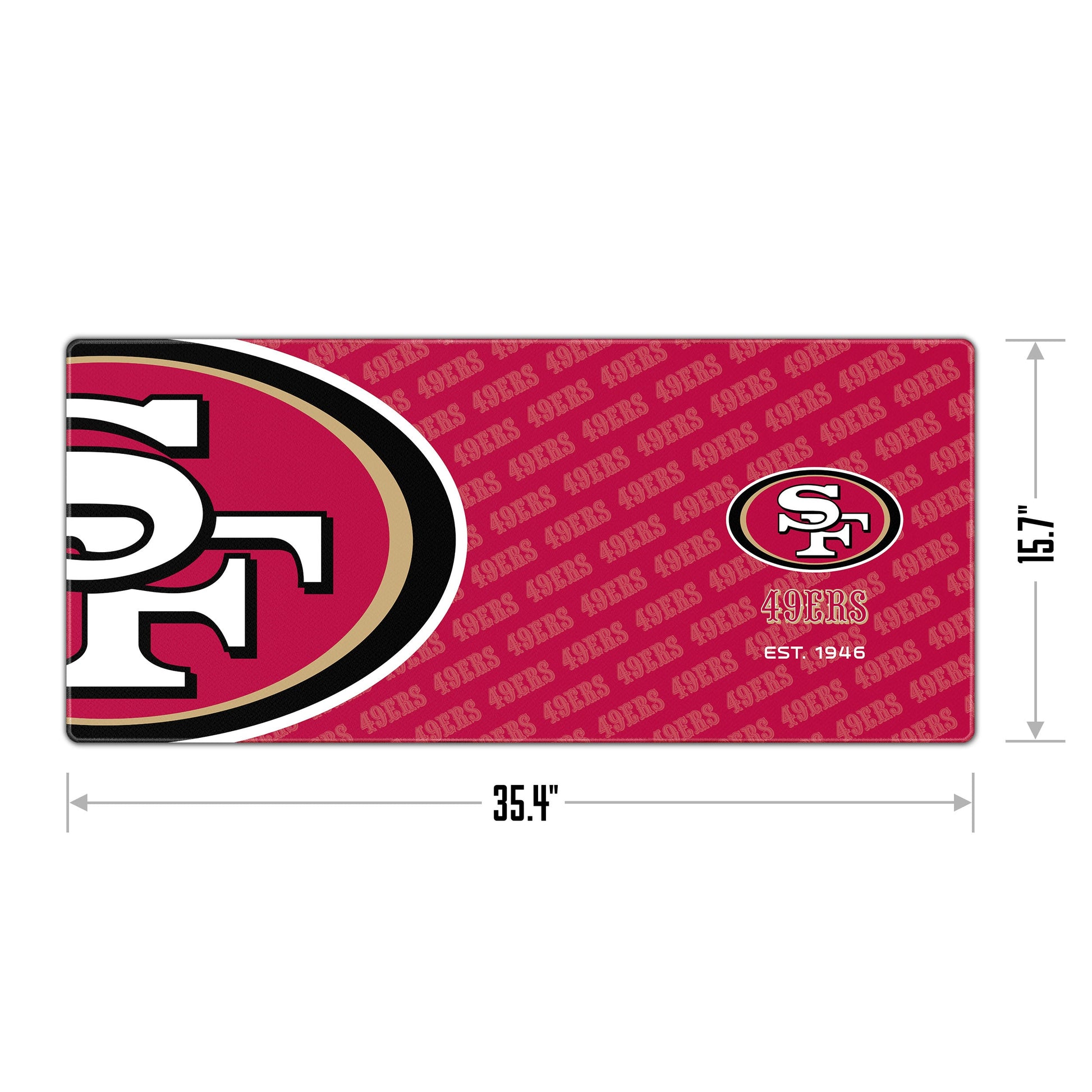 San Francisco 49ers Logo Series Desk Pad Alt 1