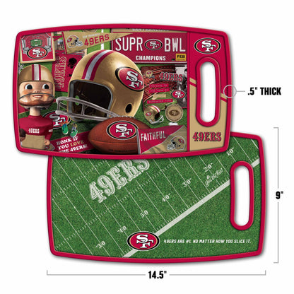 San Francisco 49ers Retro Series Cutting Board Alt 1