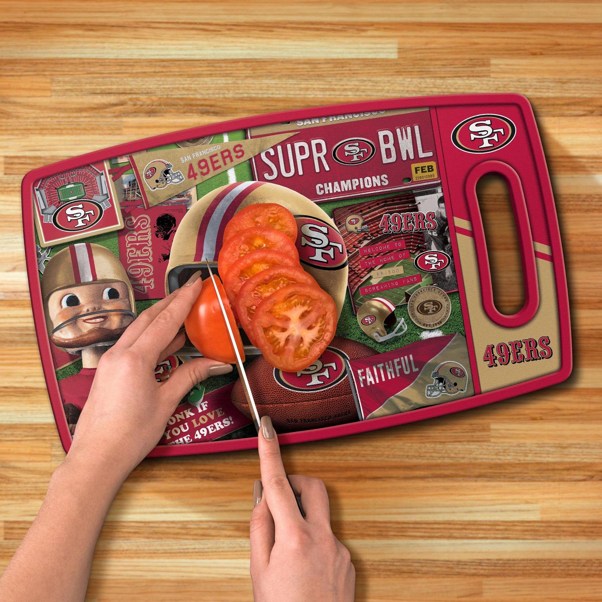 San Francisco 49ers Retro Series Cutting Board Alt 3