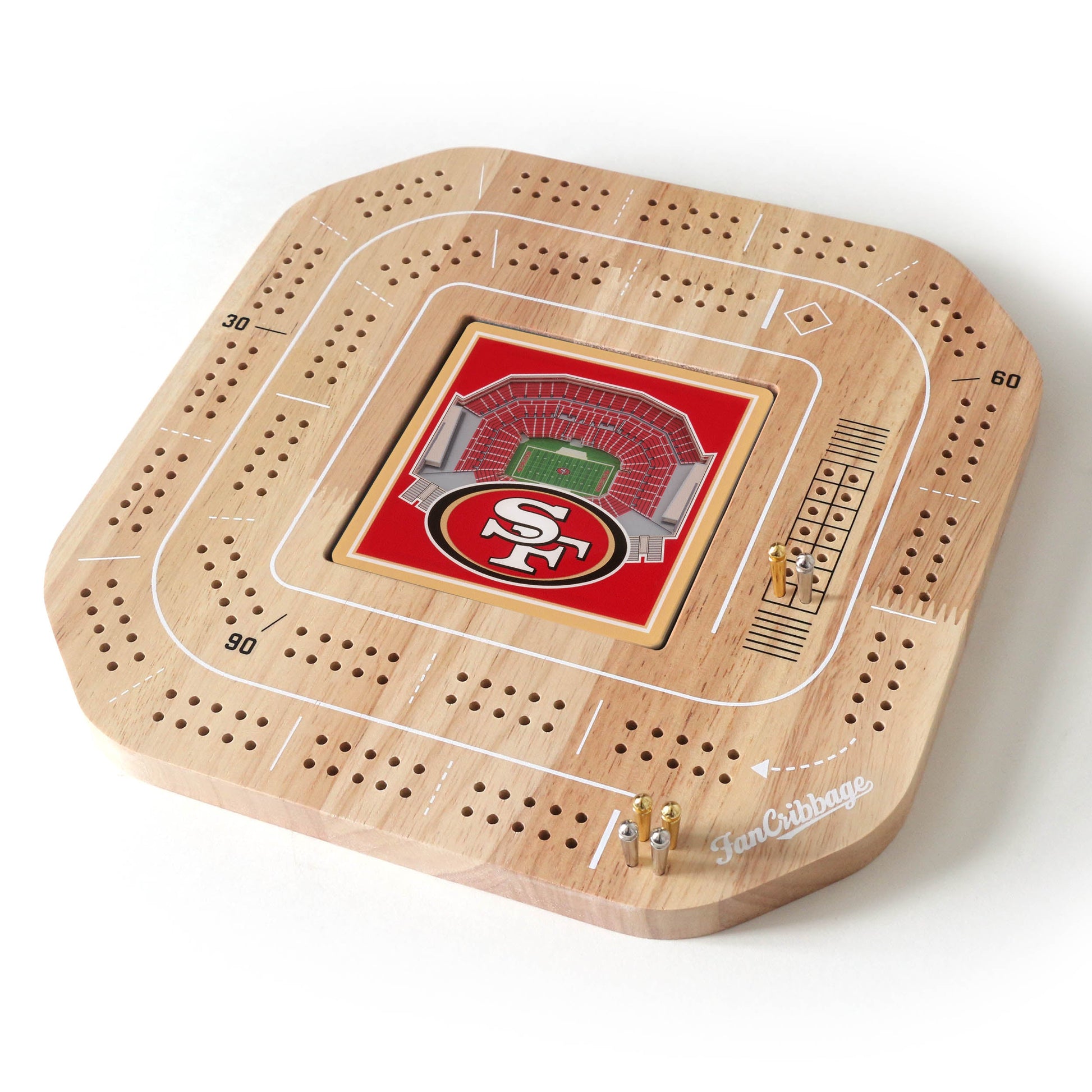 NFL San Francisco 49ers StadiumView Cribbage Game