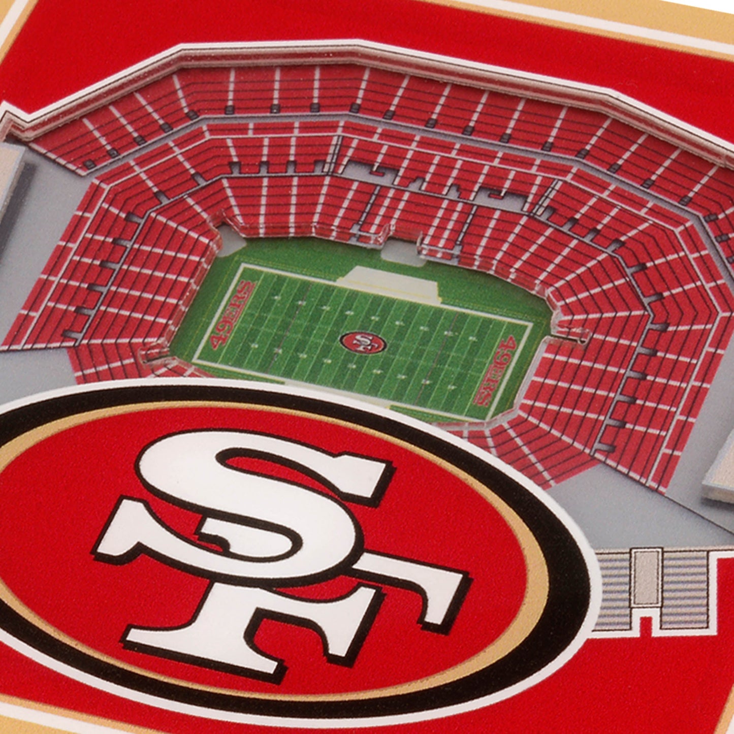 NFL San Francisco 49ers StadiumView Cribbage Game