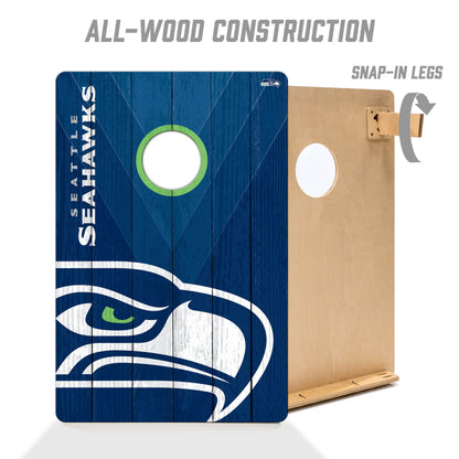 NFL Seattle Seahawks 2' X 3' All-Wood Cornhole Set - Alt 2