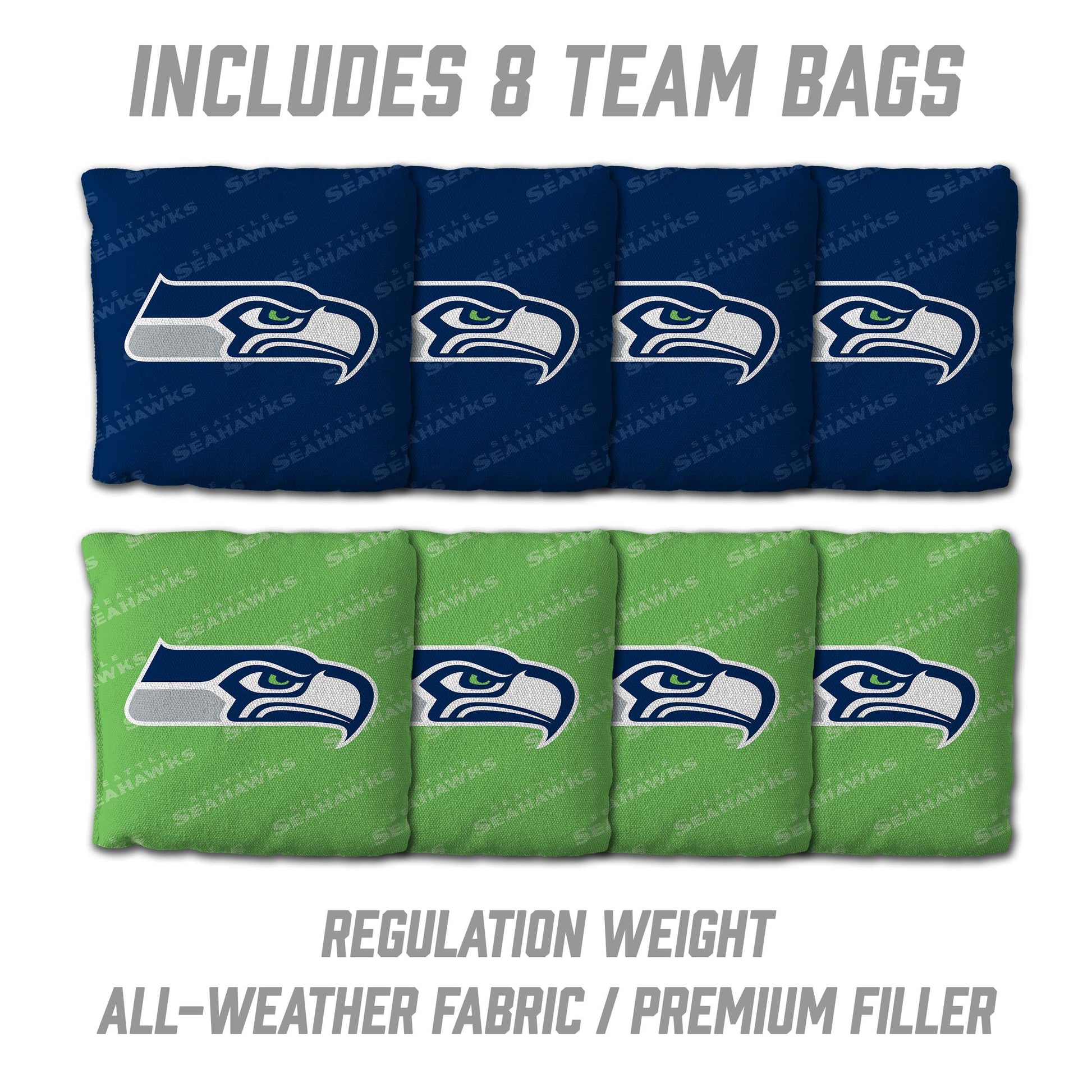 NFL Seattle Seahawks 2' X 3' All-Wood Cornhole Set - Alt 3