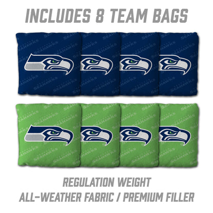 NFL Seattle Seahawks 2' X 3' All-Wood Cornhole Set - Alt 3