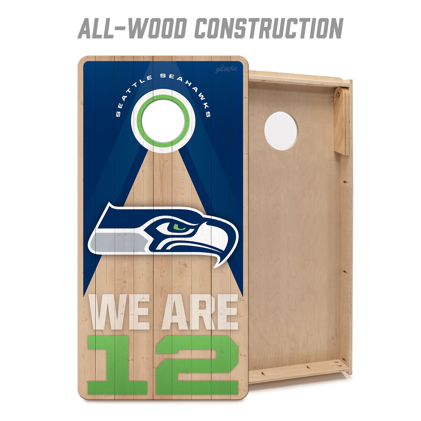 NFL Seattle Seahawks 2' x 4' Slogan Series Cornhole