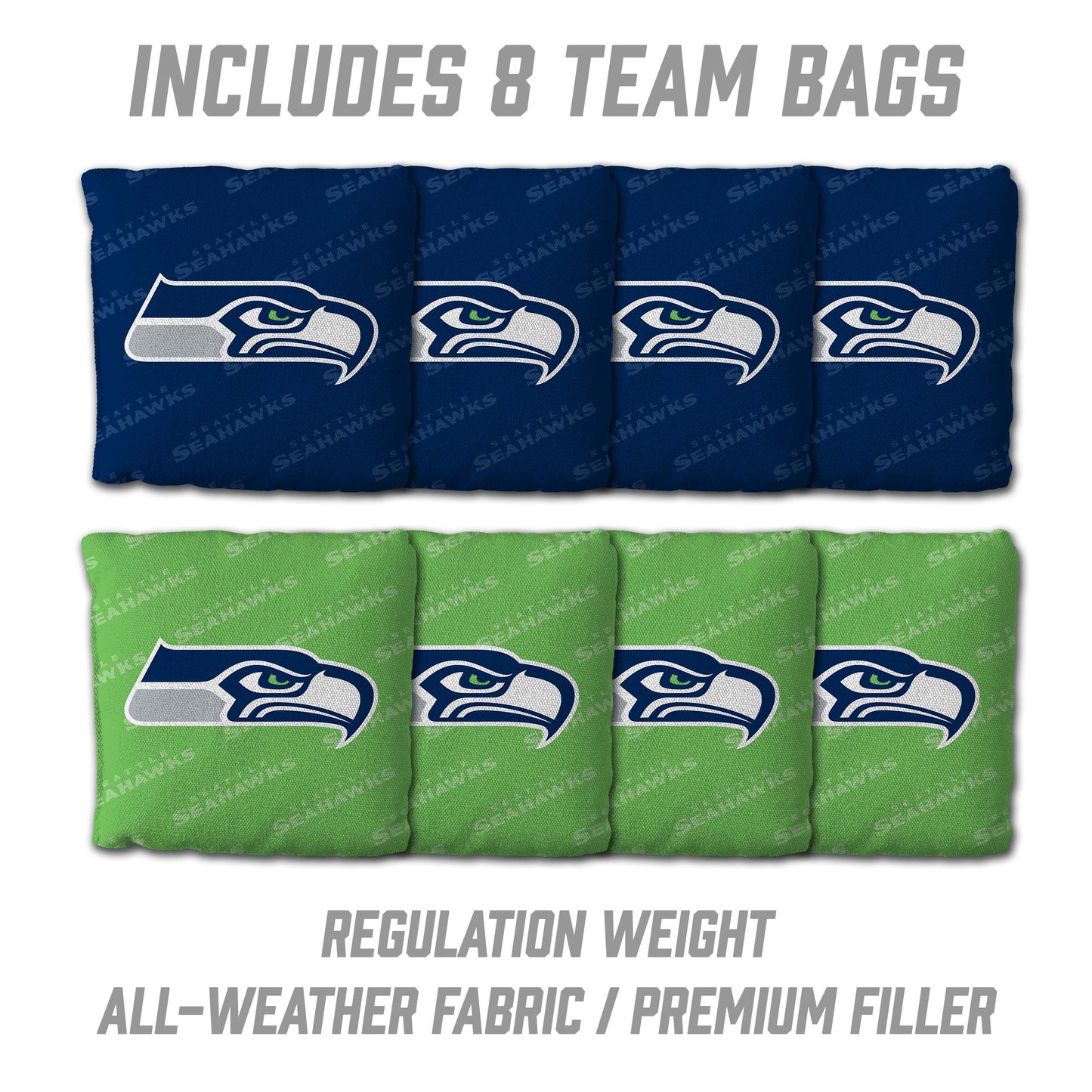 NFL Seattle Seahawks 2' x 4' All-Wood Cornhole Set