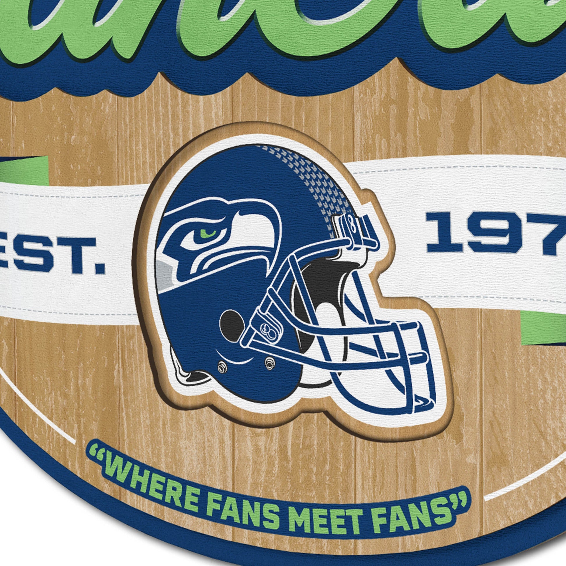 Seattle Seahawks Fan Cave Wall Art Alt 3