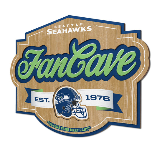 Seattle Seahawks Fan Cave Wall Art