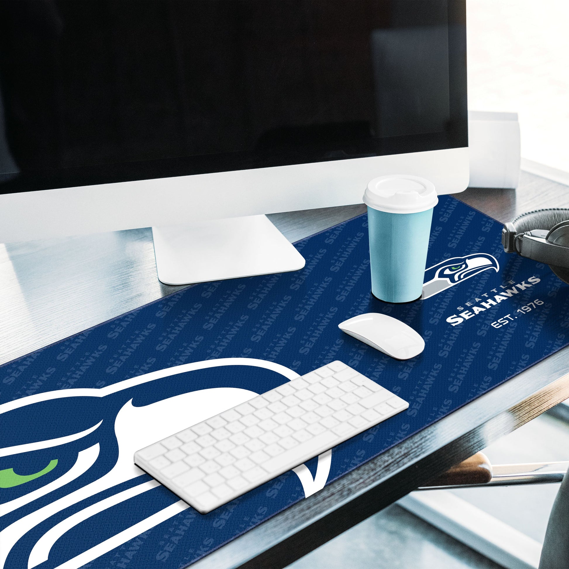 Seattle Seahawks Logo Series Desk Pad Alt 2