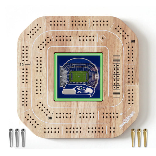 NFL Seattle Seahawks StadiumView Cribbage Game