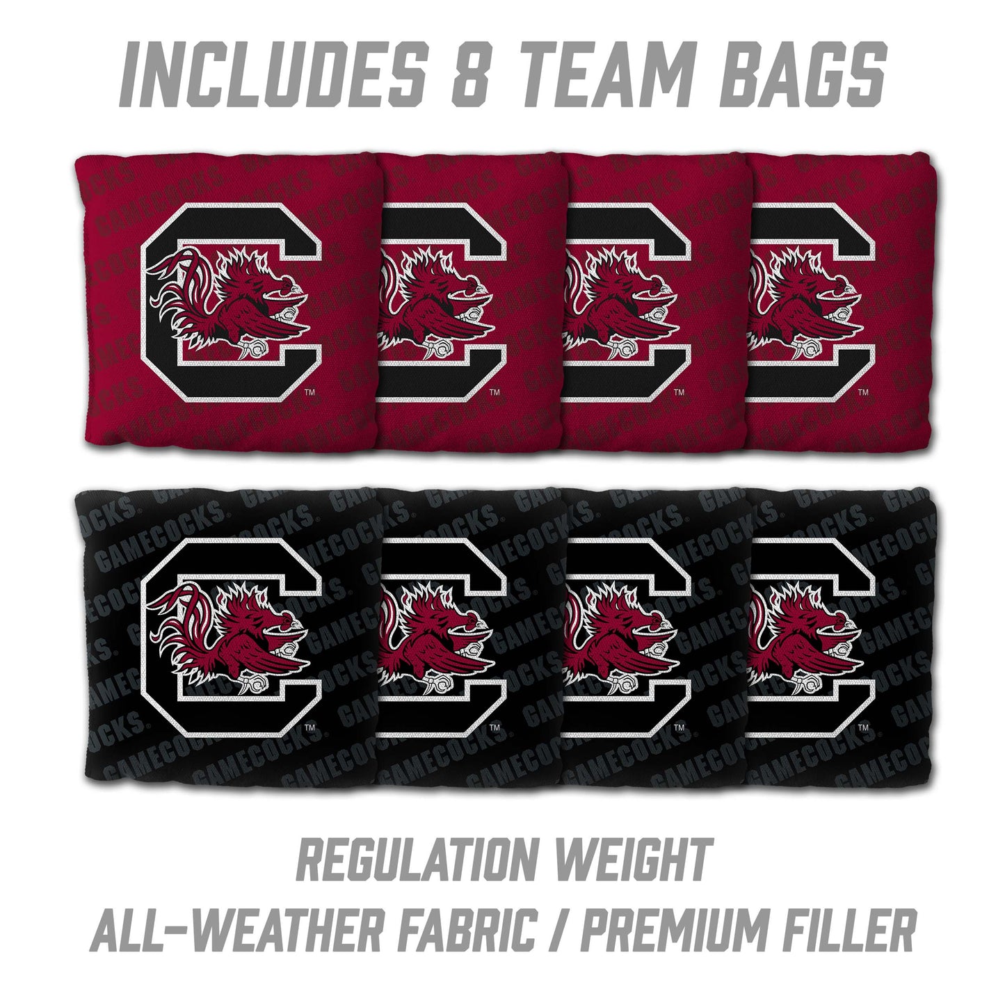 NCAA South Carolina Gamecocks 2' X 3' All-Wood Cornhole Set - Alt 3