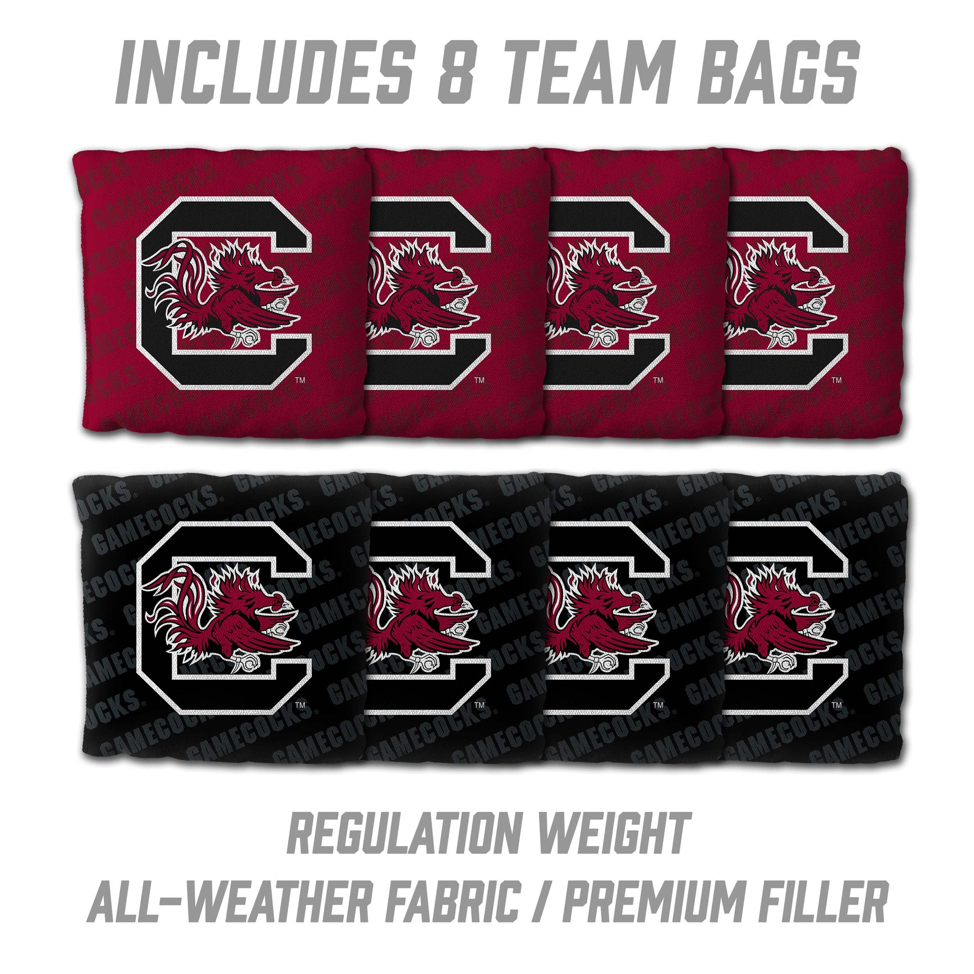 NCAA South Carolina Gamecocks 2' X 3' All-Wood Cornhole Set - Alt 3