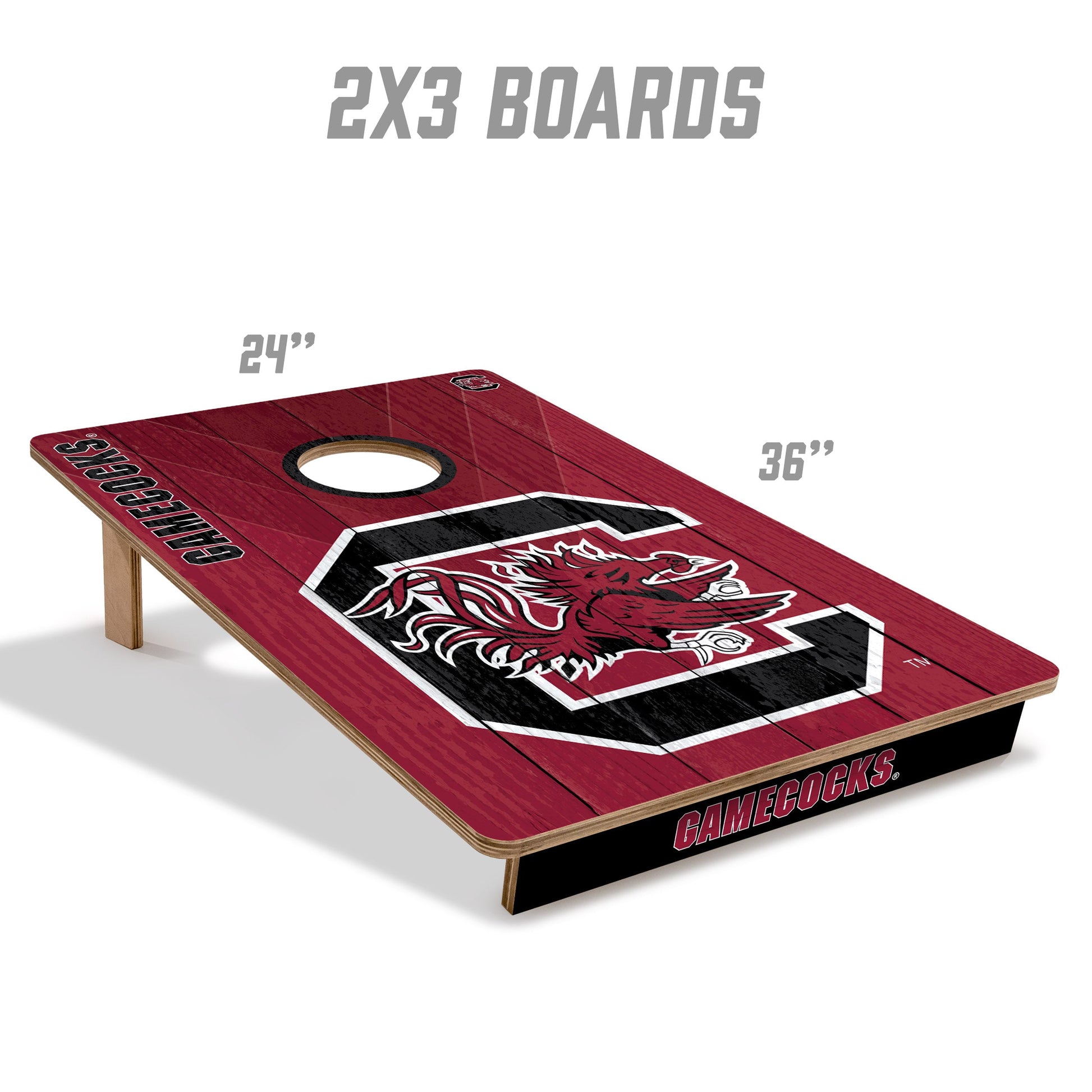 NCAA South Carolina Gamecocks 2' X 3' All-Wood Cornhole Set - Alt 4