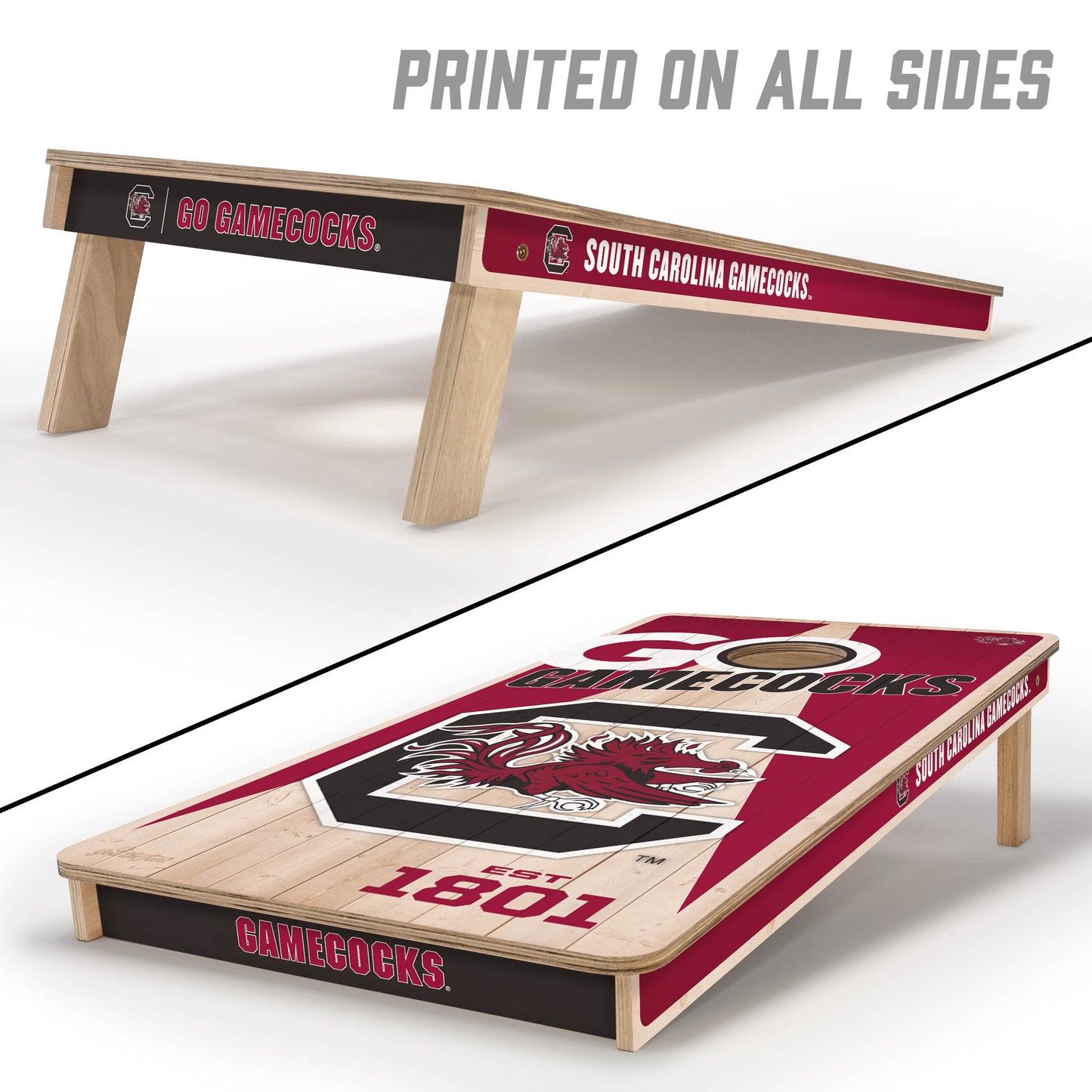NCAA South Carolina Gamecocks 2' x 4' All-Wood Cornhole Set