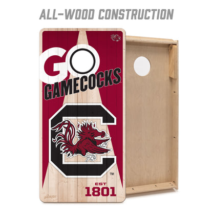 NCAA South Carolina Gamecocks 2' x 4' All-Wood Cornhole Set