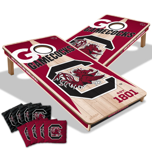NCAA South Carolina Gamecocks 2' x 4' All-Wood Cornhole Set