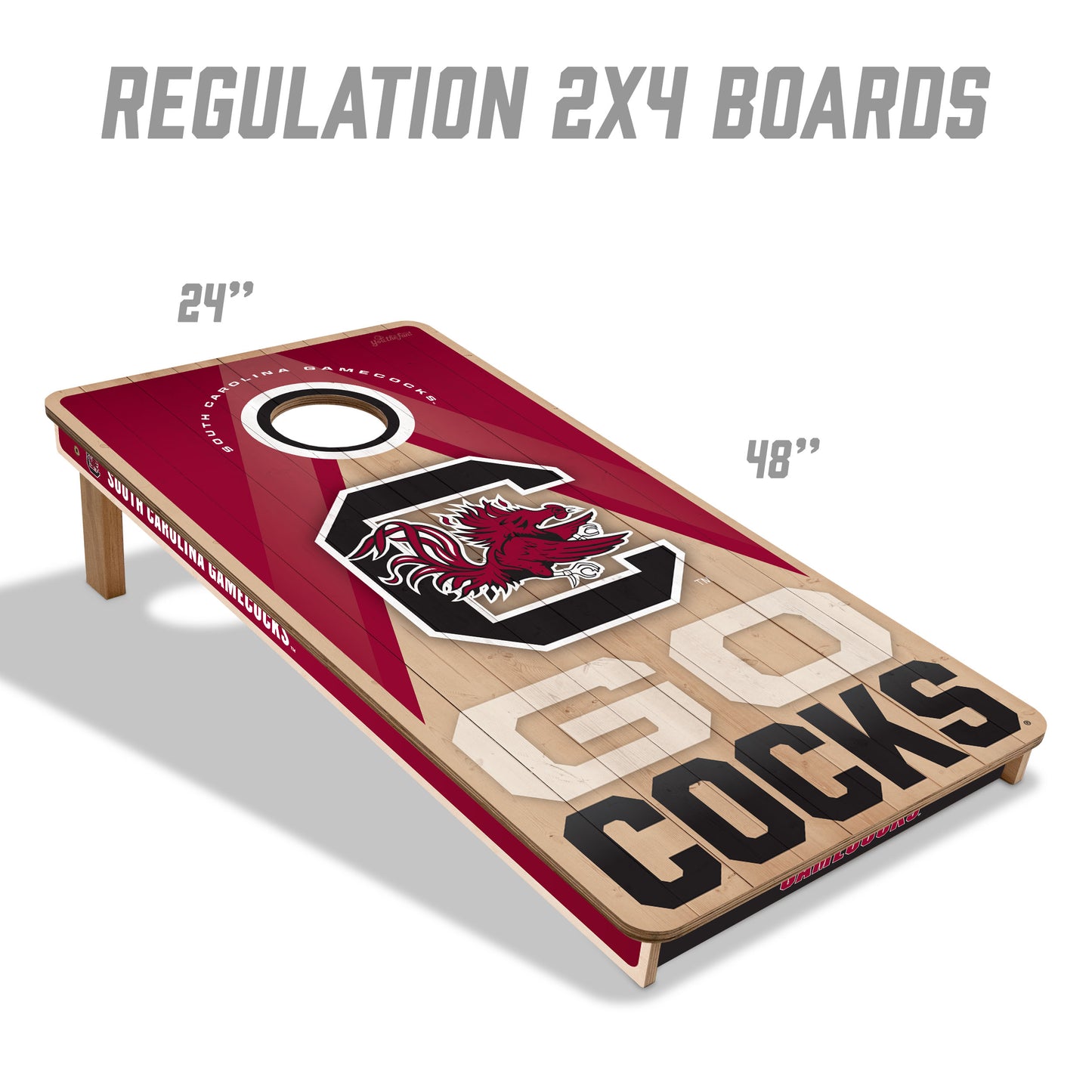 NCAA South Carolina Gamecocks 2' x 4' Slogan Series Cornhole