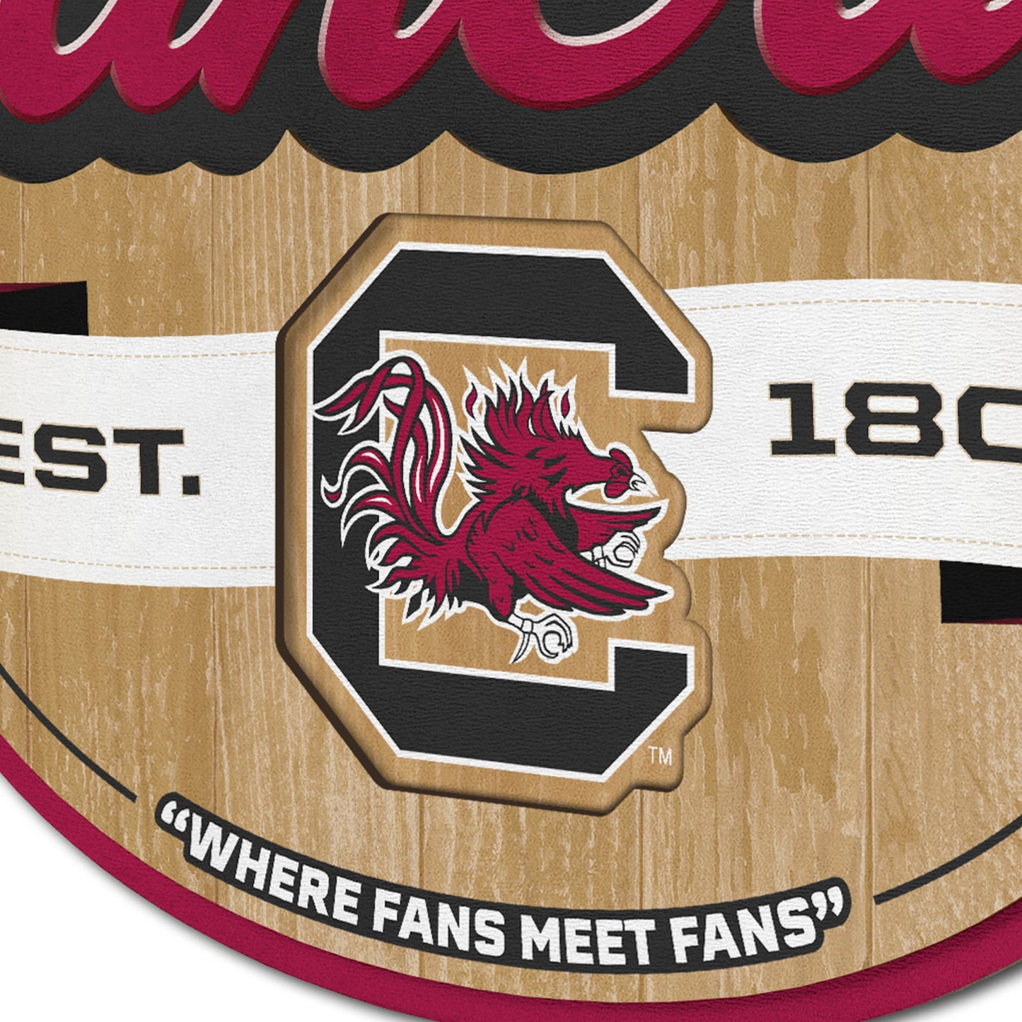 South Carolina Gamecocks Fan Cave Sign Alt 3