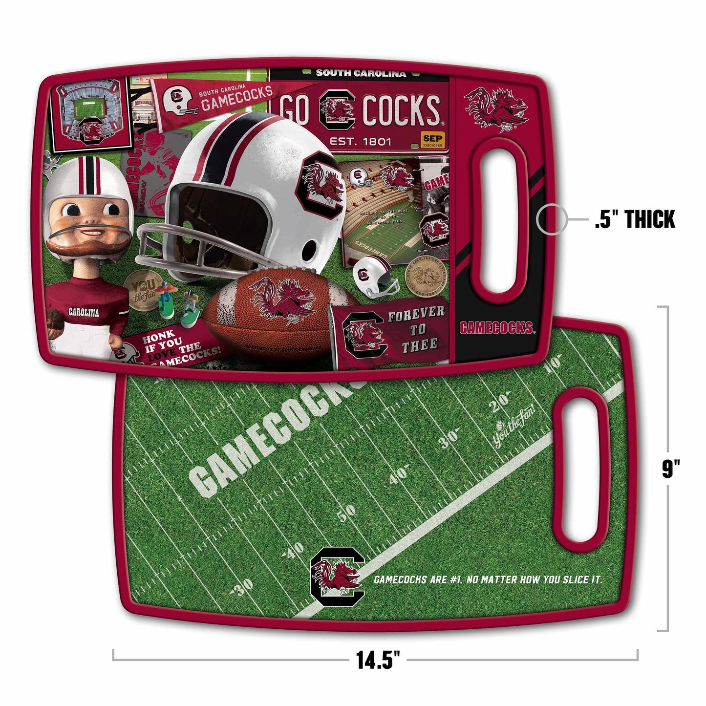South Carolina Gamecocks Retro Series Cutting Board Alt 1