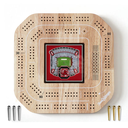 NCAA South Carolina Gamecocks StadiumView Cribbage