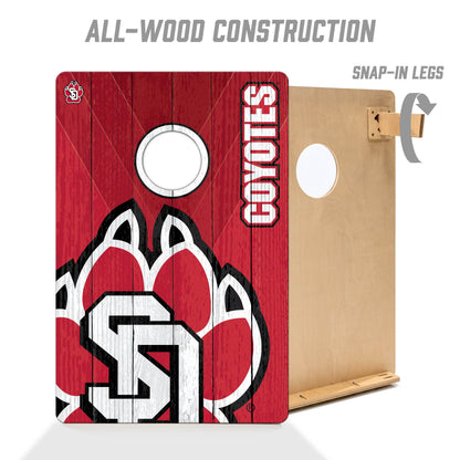 NCAA South Dakota Coyotes 2' X 3' All-Wood Cornhole Set - Alt 2