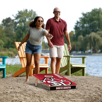 NCAA South Dakota Coyotes 2' X 3' All-Wood Cornhole Set - Alt 5