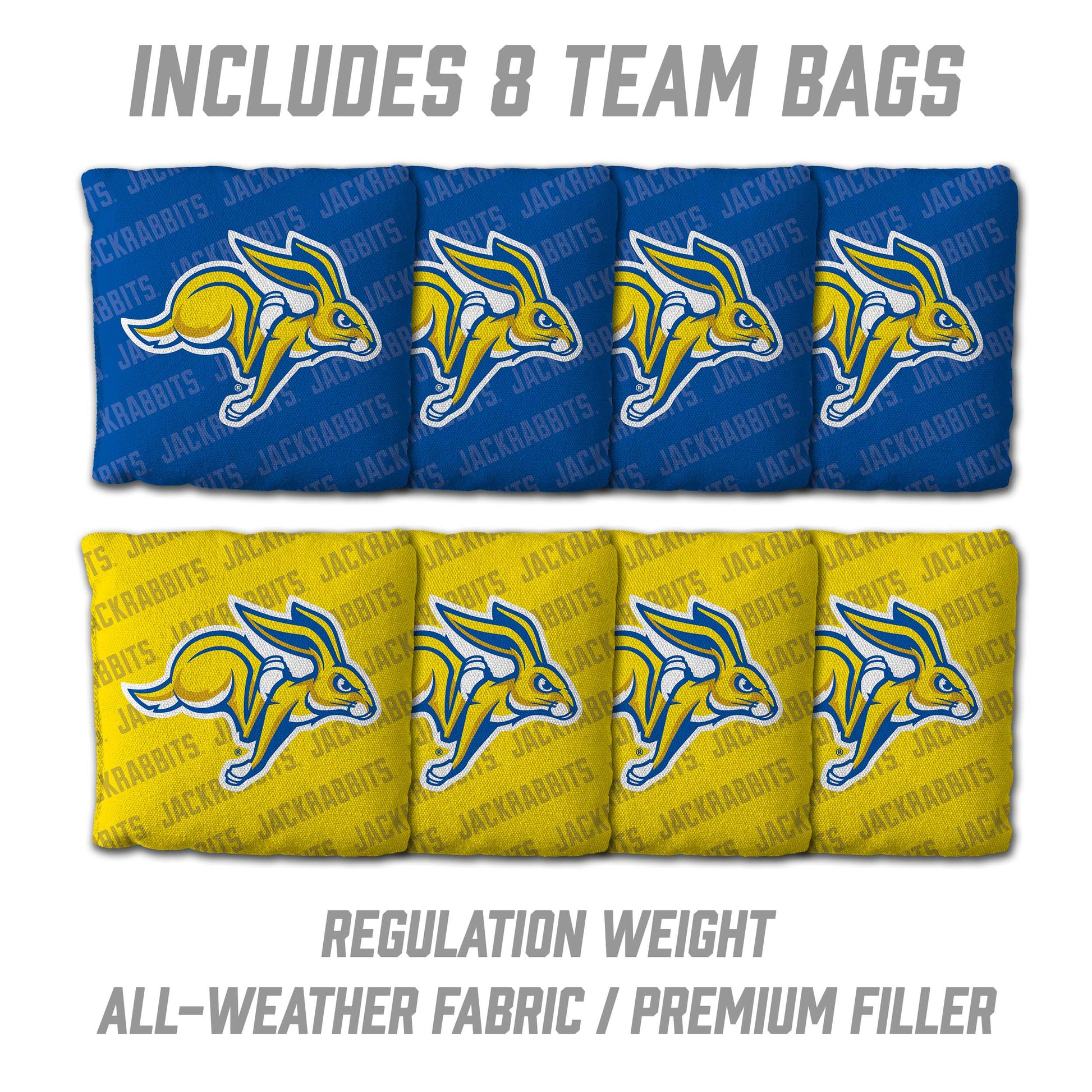 NCAA South Dakota State Jackrabbits 2' X 3' All-Wood Cornhole Set - Alt 3