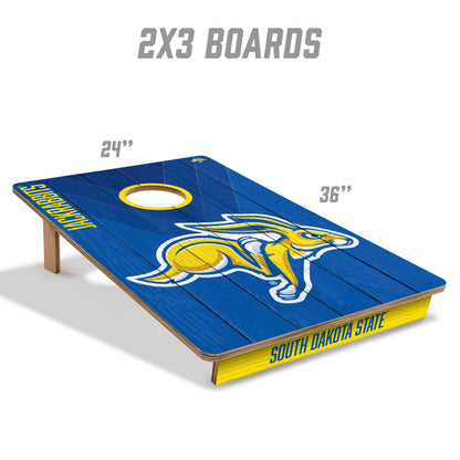 NCAA South Dakota State Jackrabbits 2' X 3' All-Wood Cornhole Set - Alt 4