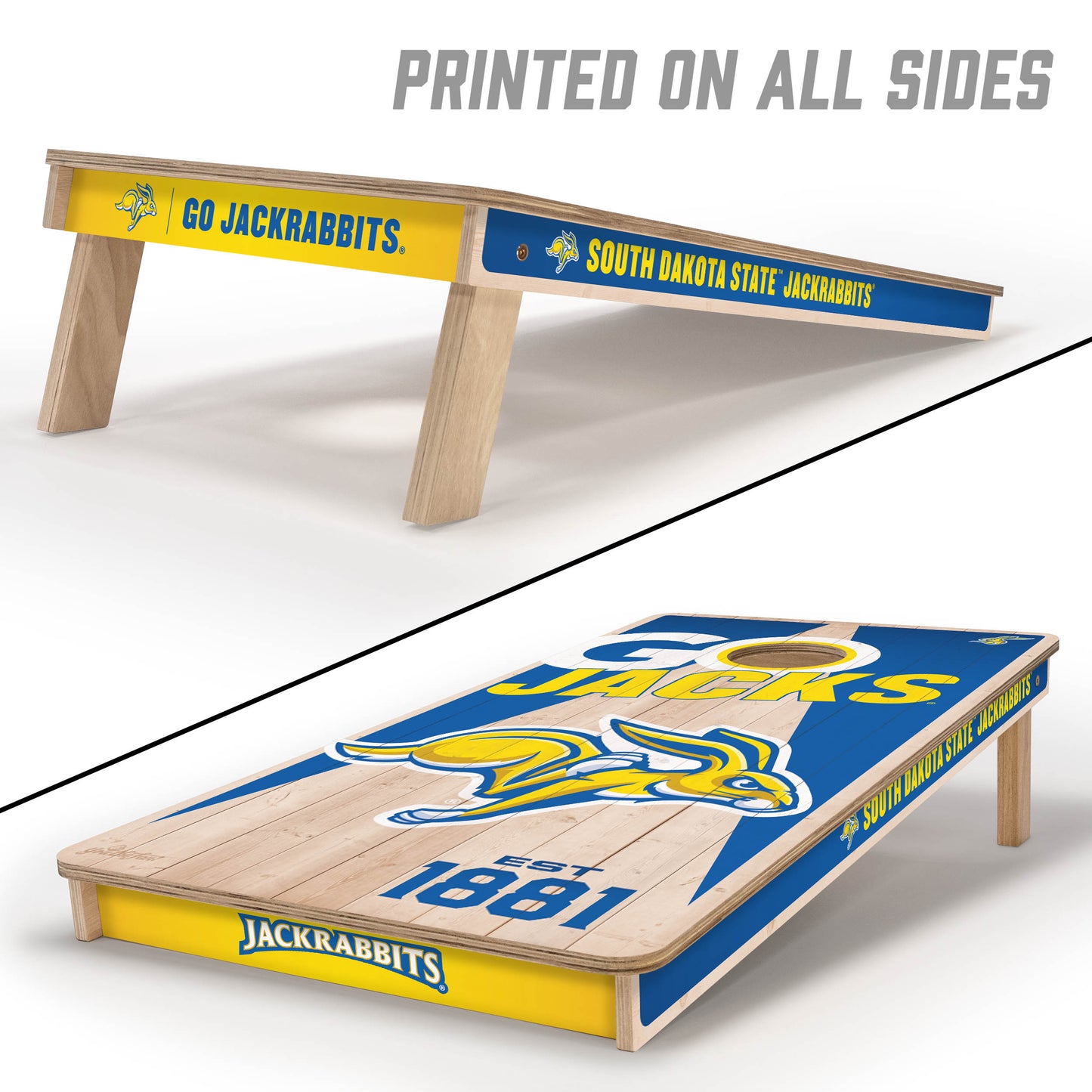 NCAA South Dakota State Jackrabbits 2' x 4' Slogan Series Cornhole