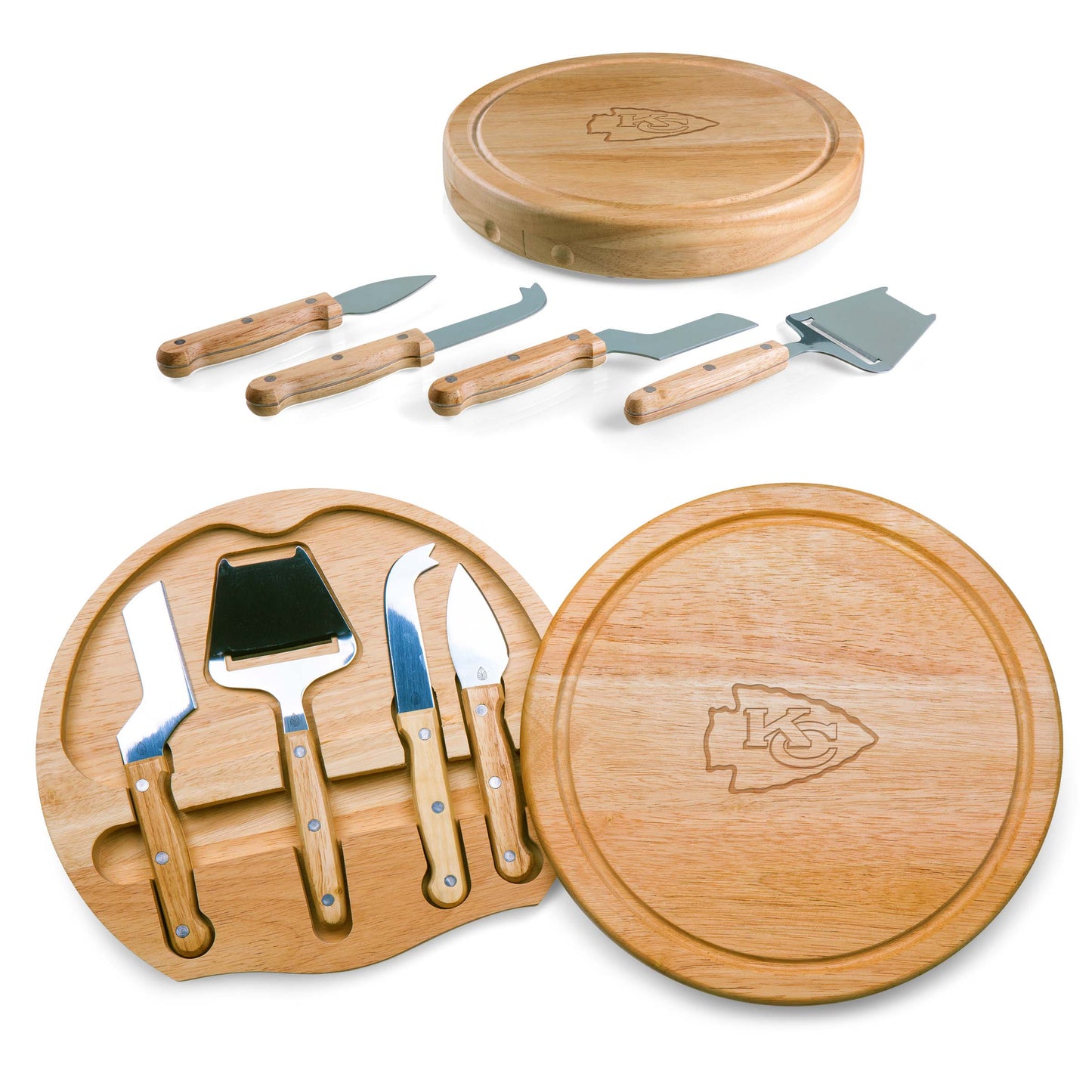 Kansas City Chiefs - Circo Cheese Cutting Board & Tools Set