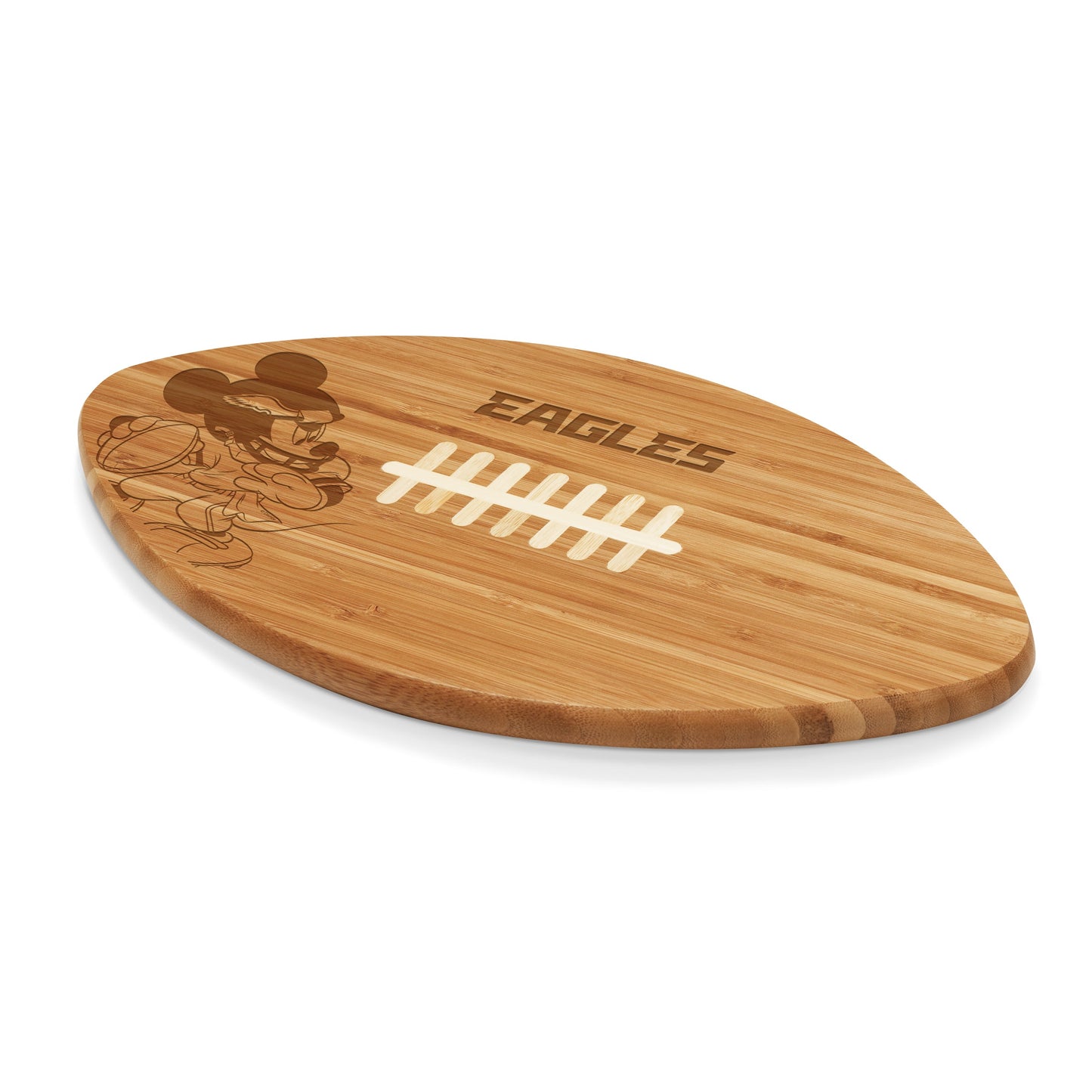 Philadelphia Eagles Mickey Mouse - Touchdown! Football Cutting Board & Serving Tray