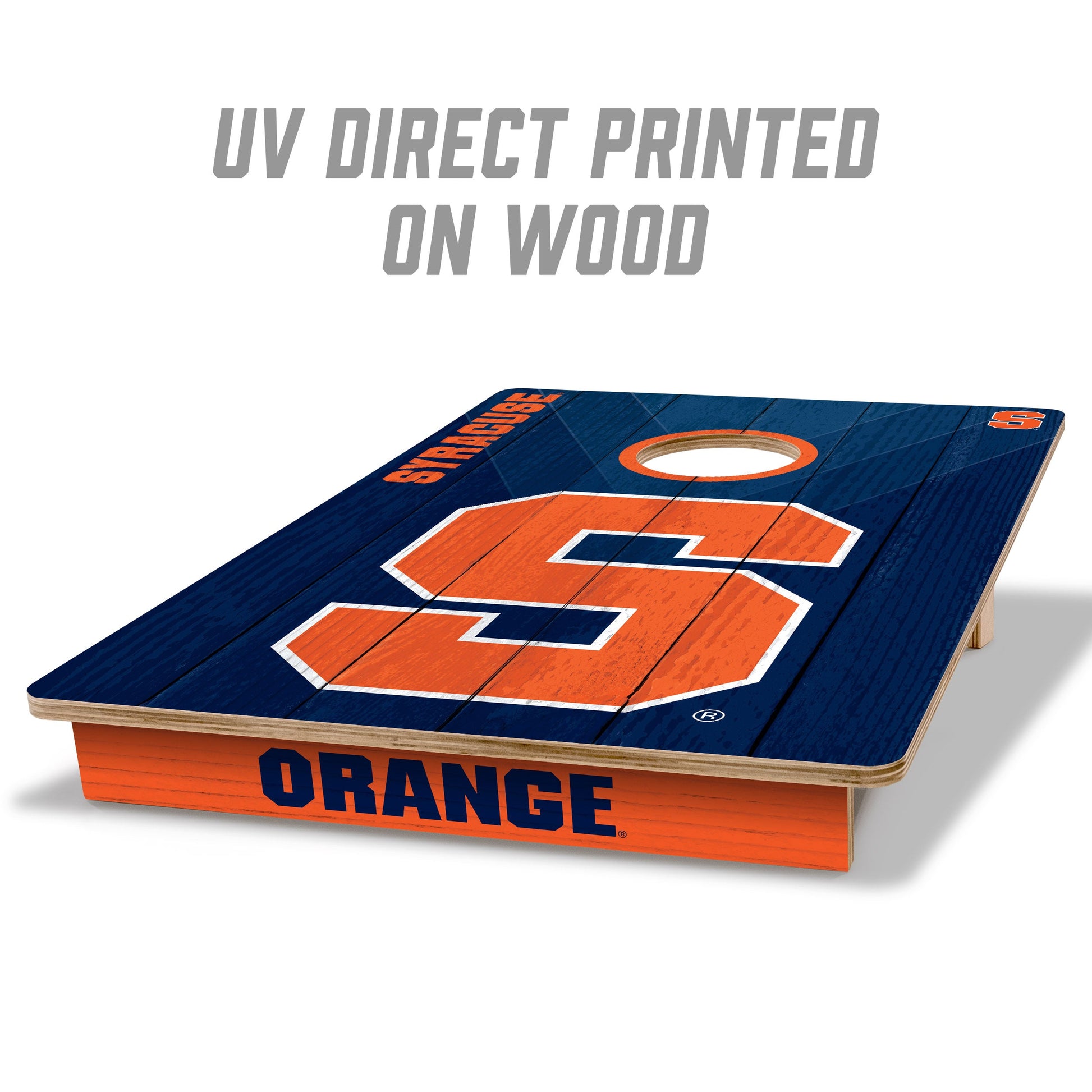 NCAA Syracuse Orange 2' X 3' All-Wood Cornhole Set - Alt 1