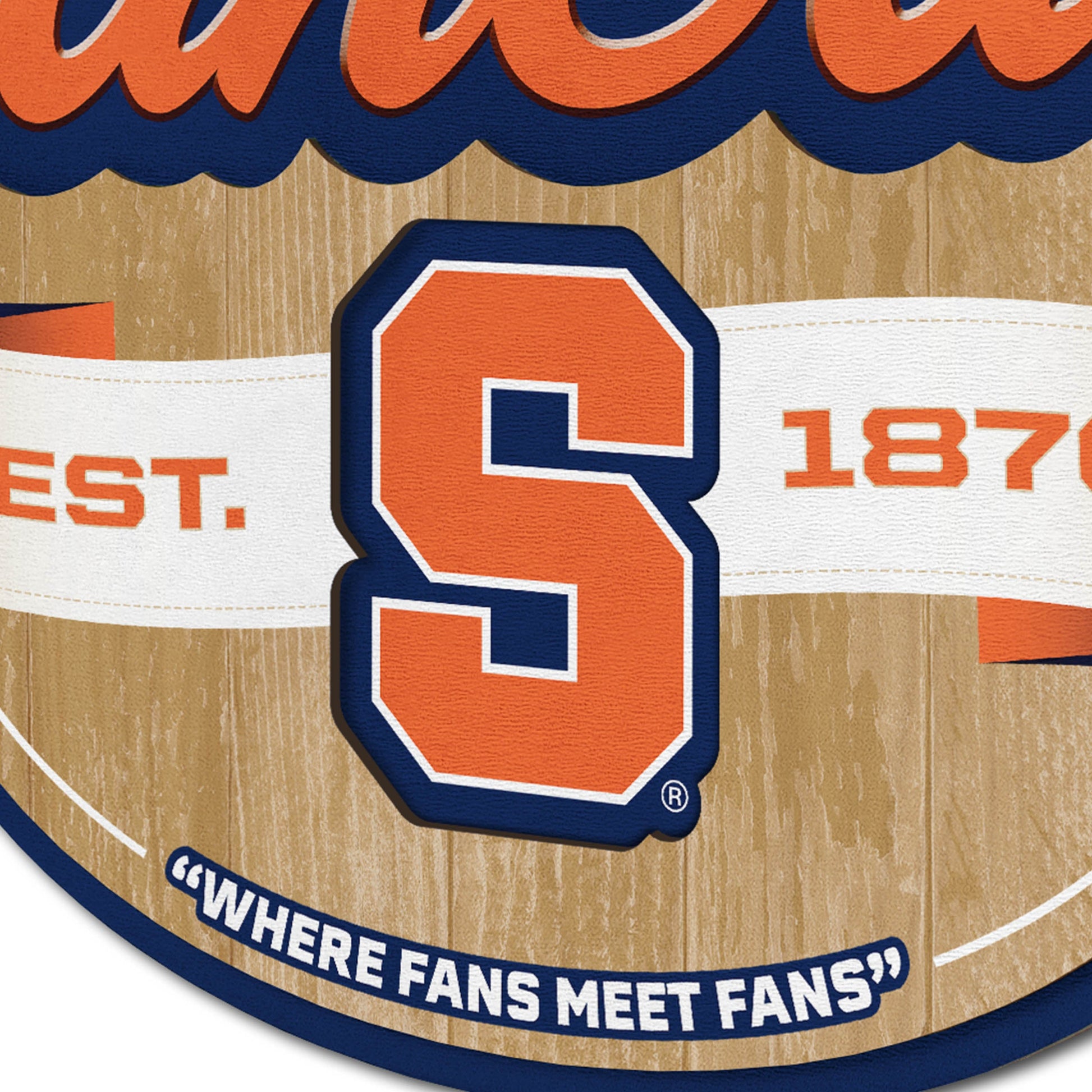Syracuse Orange Fan Cave Sign Alt 3
