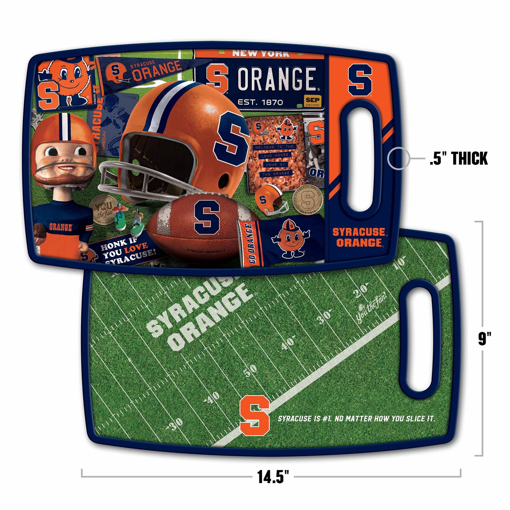 Syracuse Orange Retro Series Cutting Board Alt 1